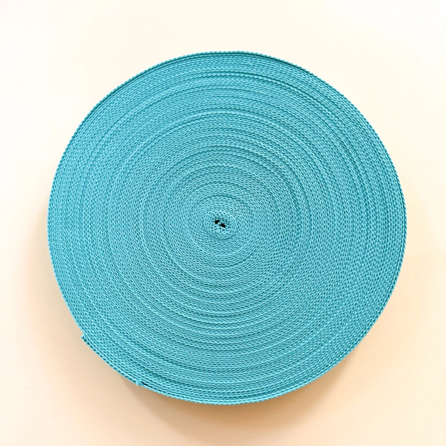 Cotton Webbing - 1" Wide - Teal - By the Yard