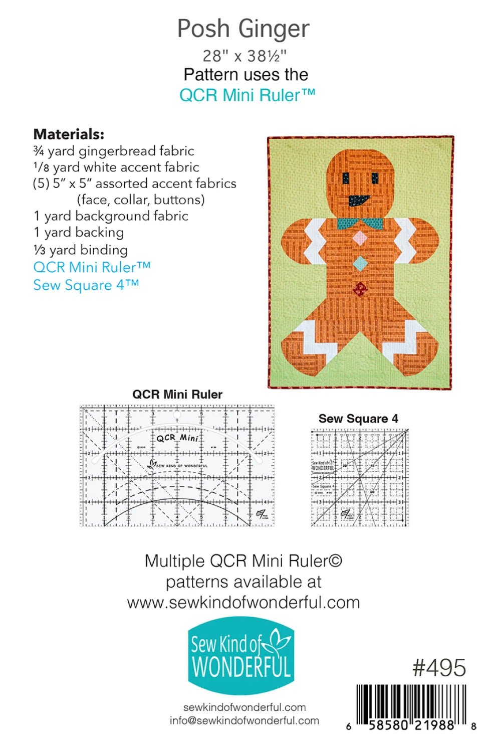 Posh Ginger Quilt Pattern By Sew Kind of Wonderful