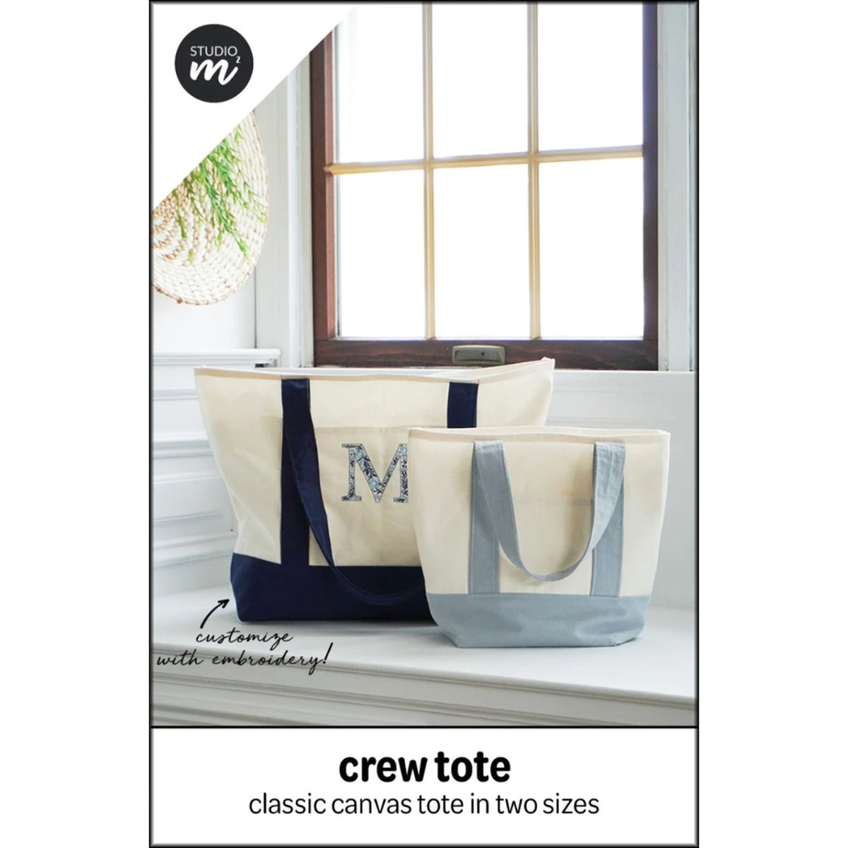 Crew Tote Bag Pattern By Studio M Squared