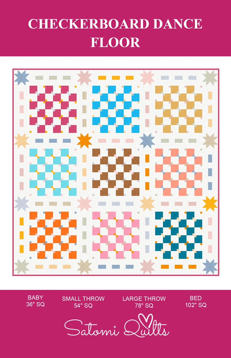 Checkerboard Dance Floor Quilt Pattern By Satomi Quilts