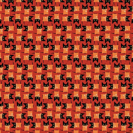 Dear Stella - Leezaworks - Bok Bok Meow - Black Cat Nigel's Jumper Sweater - STELLA-DLW3695  RUST