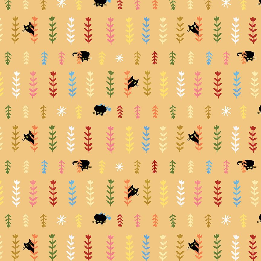Dear Stella - Leezaworks - Bok Bok Meow - Black Cat Seedlings Plants Farm - STELLA-DLW3696  AMBER