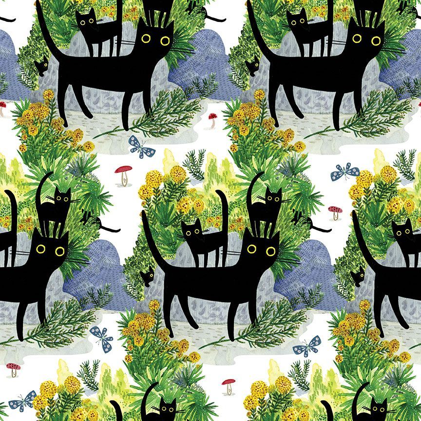 Dear Stella - Catwalk - Black Cat Backyard Nature - STELLA - DLW3779
