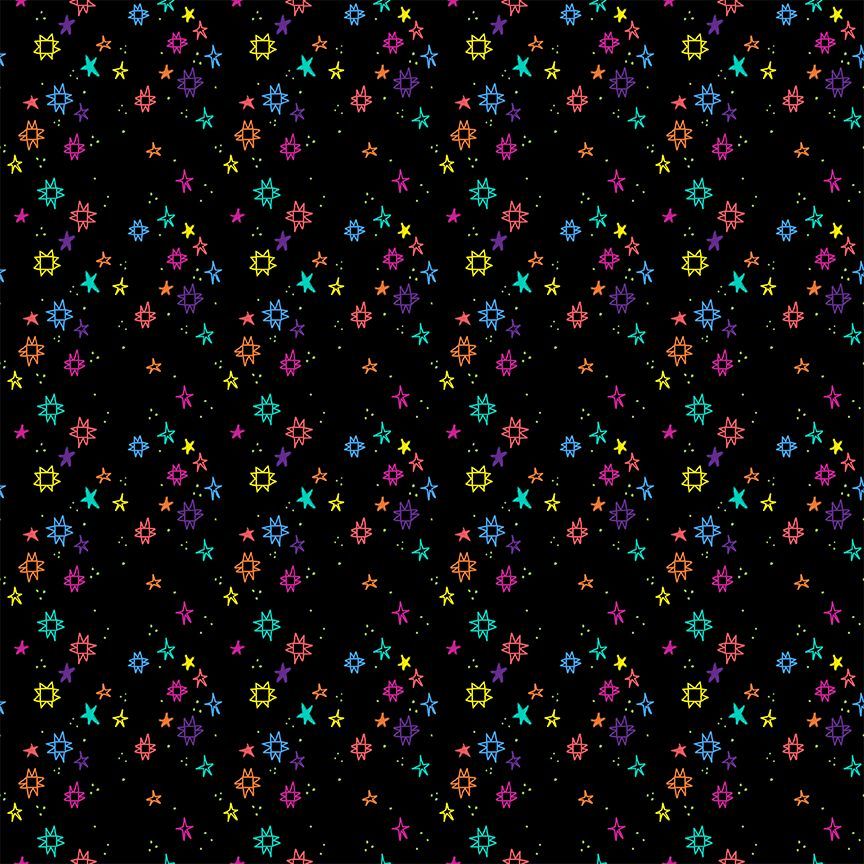 Dear Stella - Pammie Jane - Quiltstellation - Rainbow Quilt Stars Blender - STELLA - DPJ3675  APOLLO