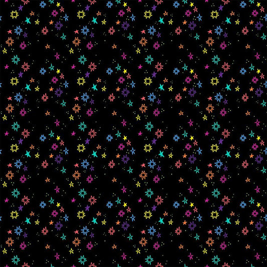 Dear Stella - Pammie Jane - Quiltstellation - Rainbow Quilt Stars Blender - STELLA - DPJ3675  APOLLO