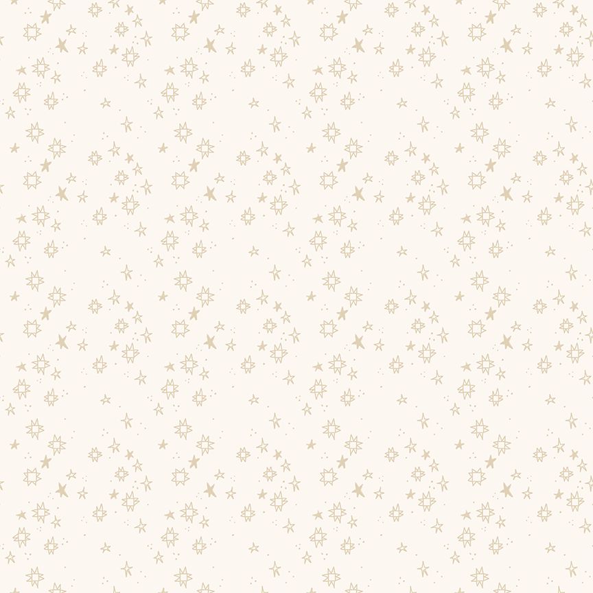 Dear Stella - Pammie Jane - Quiltstellation - Cream Tone on Tone Quilt Stars Blender - STELLA - DPJ3675  JUPITER