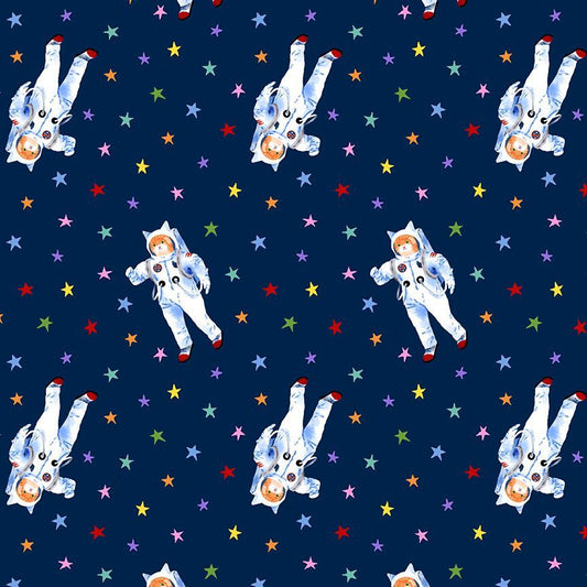 Dear Stella - Pammie Jane - Meowter Space - Cat Astronauts Catsa - STELLA - DPJ3677  NAVY