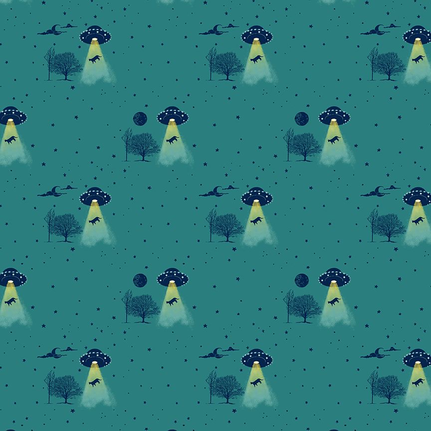 Dear Stella - Pammie Jane - Meowter Space - Beam Me Up UFO Cats - STELLA - DPJ3680  SPRUCE