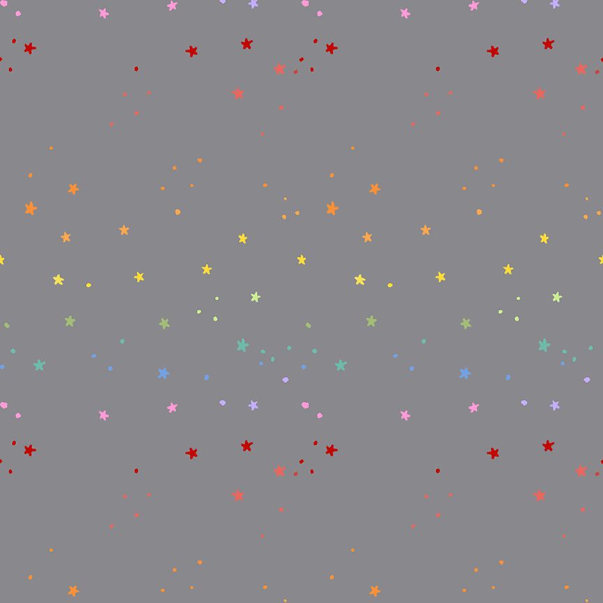 Dear Stella - Pammie Jane - Meowter Space - Space Dust Rainbow Stars - STELLA - DPJ3683  PEWTER