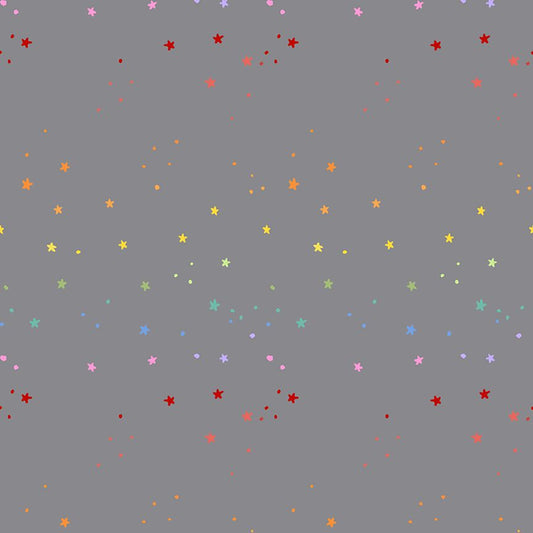 Dear Stella - Pammie Jane - Meowter Space - Space Dust Rainbow Stars - STELLA - DPJ3683  PEWTER