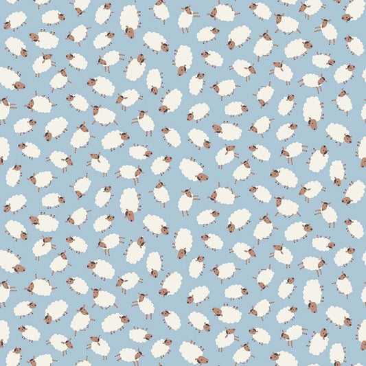 Dear Stella - Hogs and Kisses Flannel - Sheep Thrills Sheep - STELLA - F3608  MARINA