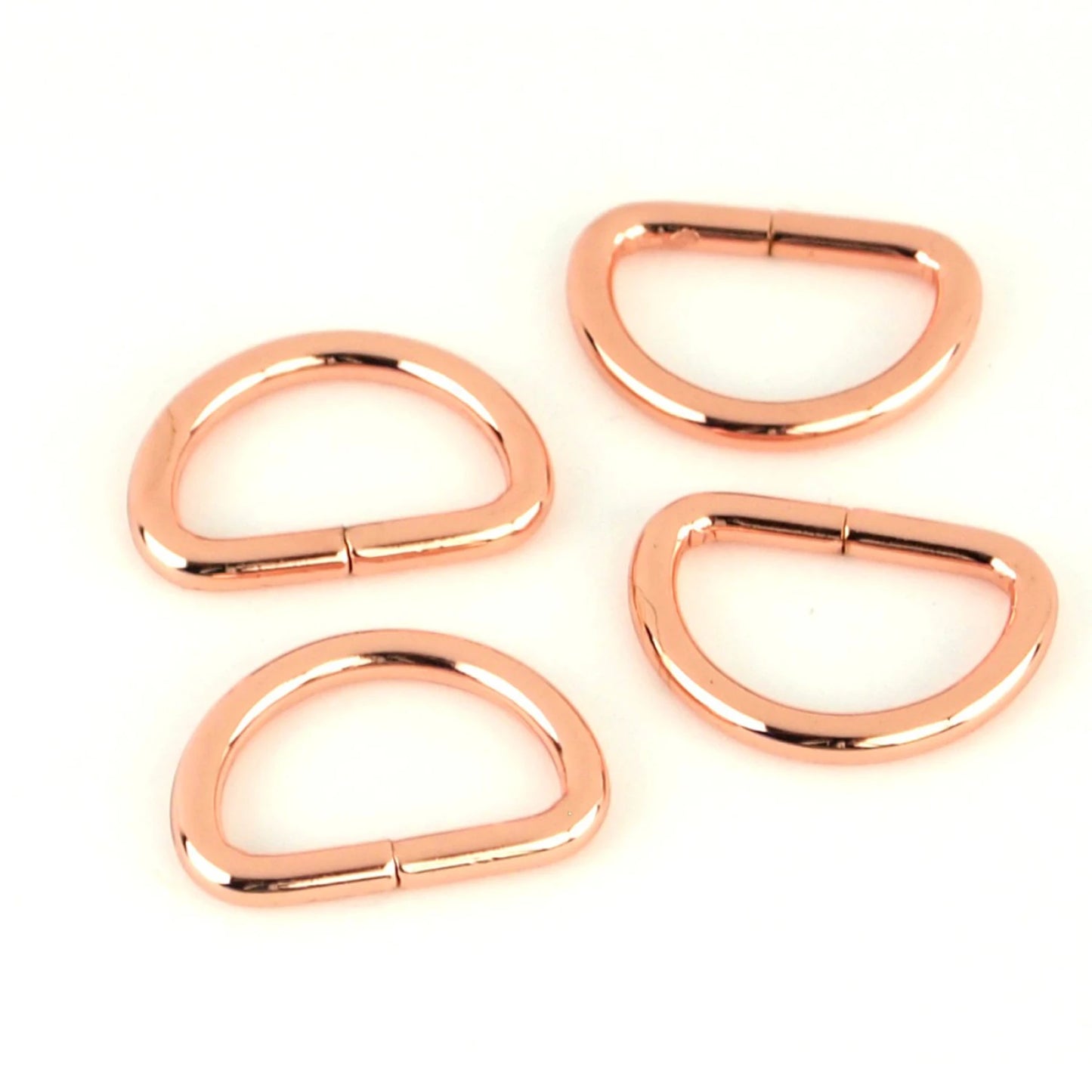 Sallie Tomato Four D Rings - Rose Gold - 3/4"