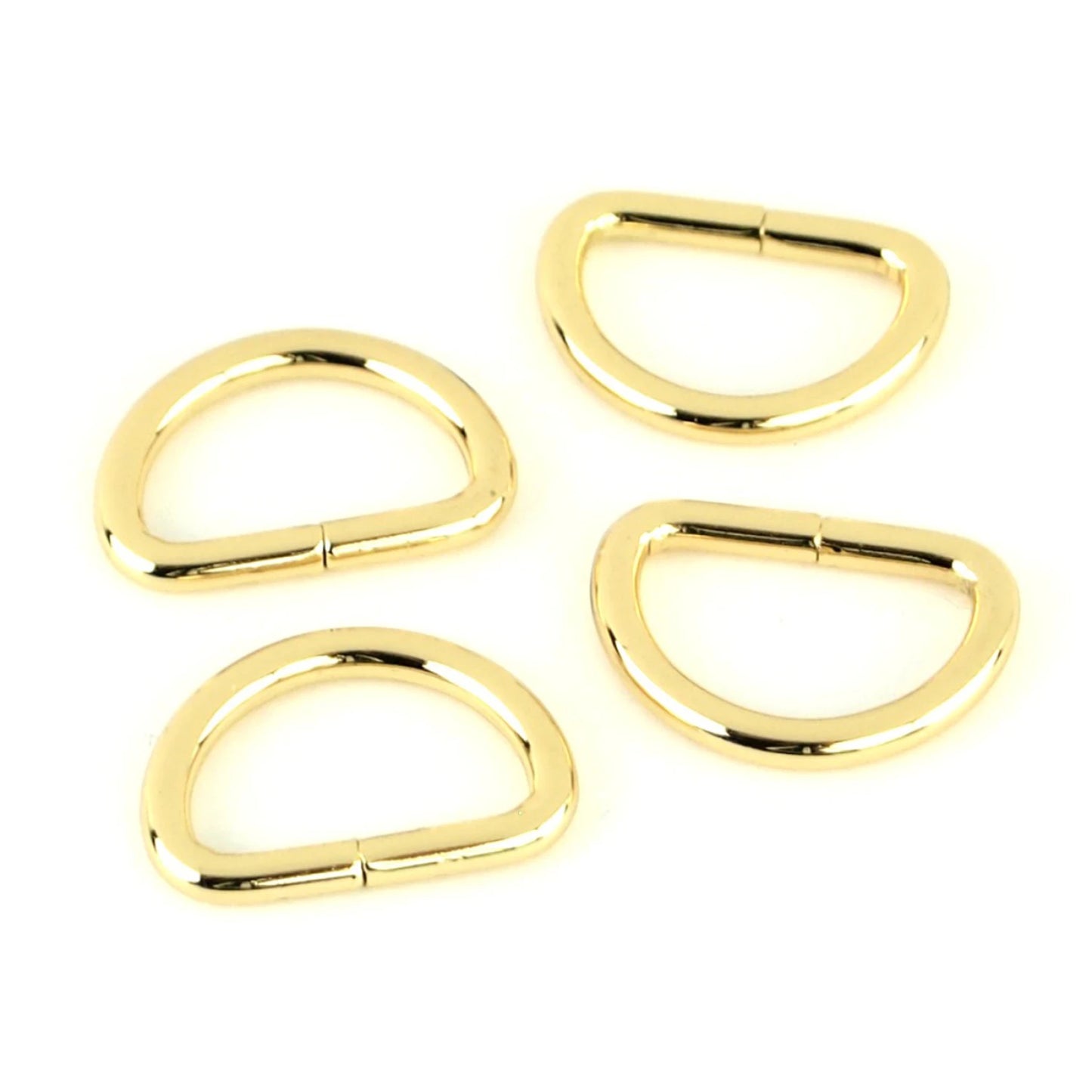 Sallie Tomato Four D Rings - Gold - 3/4"