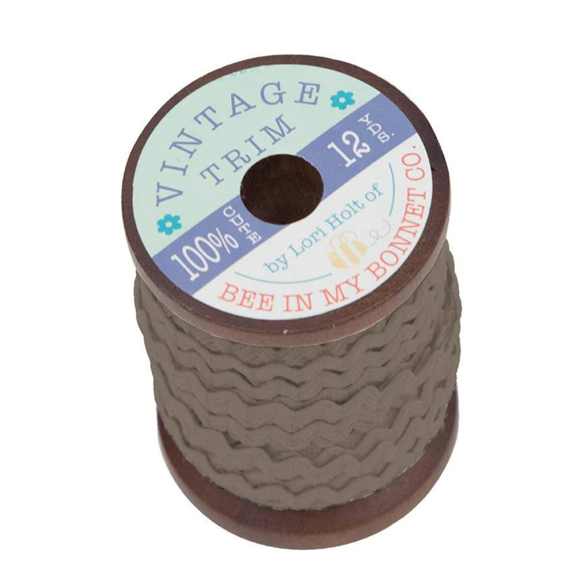 Riley Blake - Small Vintage Trim - Pebble - 1/4" x 12 Yards - STVT-28244 - 1 Spool
