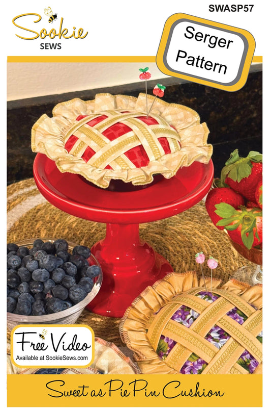 Sweet as Pie Serger Pin Cushion Pattern By Sookie Sews