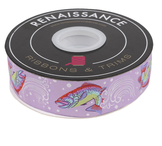 Tula Pink - Full Moon Forest II Ribbon - Sofishticated Blossom - 1-1/2" - By The Yard