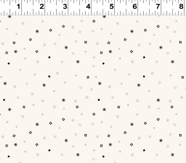 PREORDER - Clothworks - Shhh Collection - Scattered Geometric Confetti - Y4938-7 Dark Gray - Ships September 2026