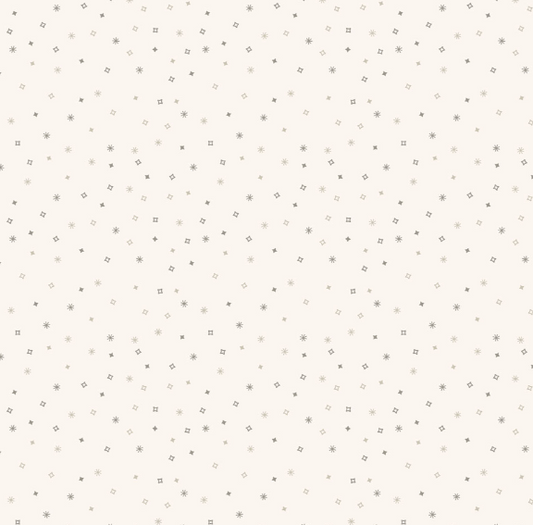 PREORDER - Clothworks - Shhh Collection - Scattered Geometric Confetti - Y4938-61 Light Taupe - Ships September 2026