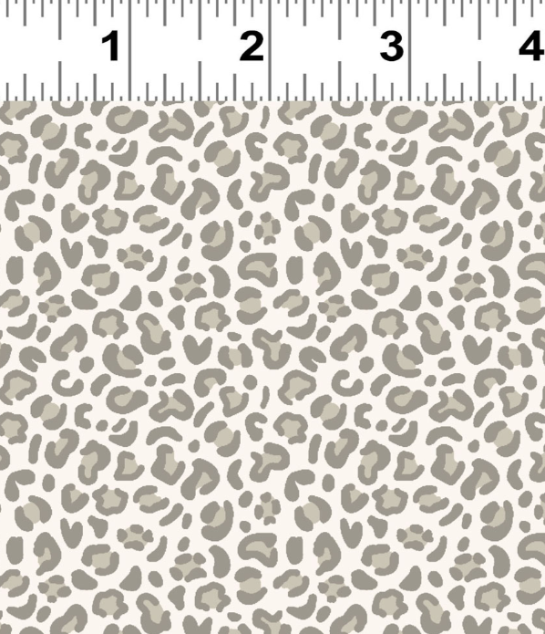 PREORDER - Clothworks - Shhh Collection - Leopard Animal Print - Y4939-7 Dark Gray - Ships September 2026