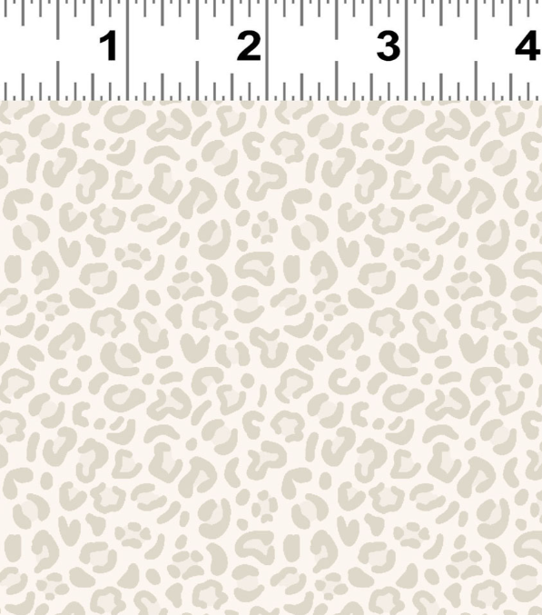 PREORDER - Clothworks - Shhh Collection - Leopard Animal Print - Y4939-62 Taupe - Ships September 2026