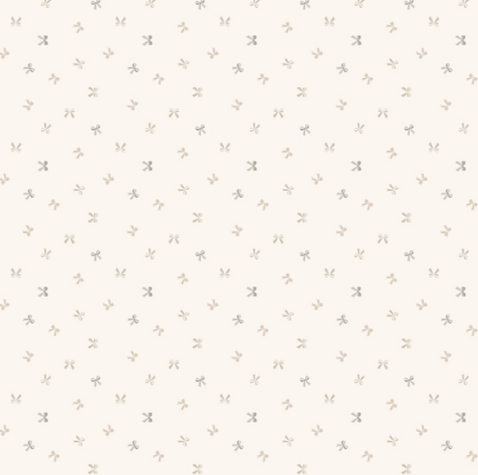 PREORDER - Clothworks - Shhh Collection - Bows - Y4940-62 Taupe - Ships September 2026