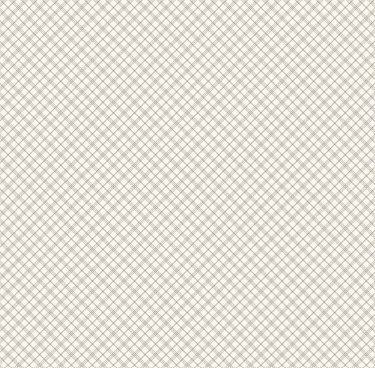 PREORDER - Clothworks - Shhh Collection - Diagonal Plaid - Y4941-62 Taupe - Ships September 2026