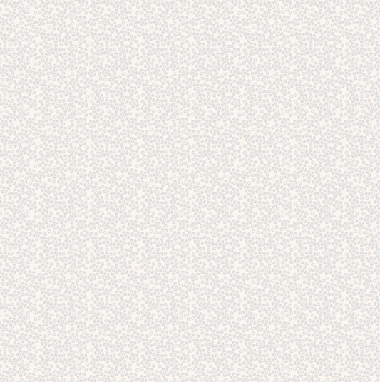 PREORDER - Clothworks - Shhh Collection - Packed Floral Flowers - Y4942-5 Light Gray - Ships September 2026