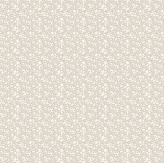 PREORDER - Clothworks - Shhh Collection - Packed Floral Flowers - Y4942-62 Taupe - Ships September 2026