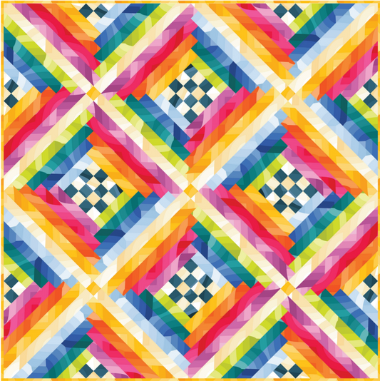 Courthouse Checks Quilt Pattern and Kit Featuring Echo By Emily Van Hoff