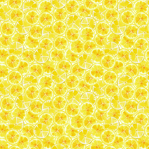 Clothworks - Lemon Zest - Lemon Fruit Slices - Y4736-9 Yellow