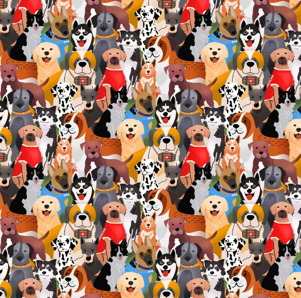 Preorder - Clothworks - Help Is On The Way ! - First Responder Dogs - Y5016-55 Multi Color - Ships October 2026