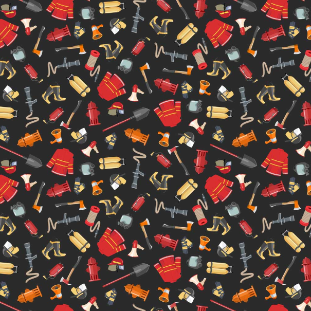Preorder - Clothworks - Help Is On The Way ! - Firefighter Gear - Y5018-3 Black - Ships October 2026