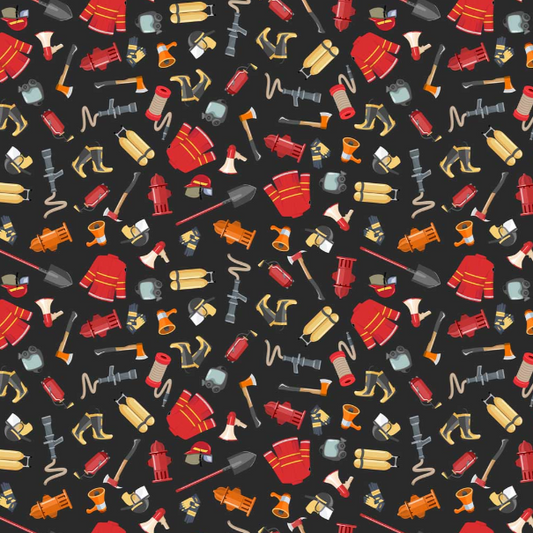 Preorder - Clothworks - Help Is On The Way ! - Firefighter Gear - Y5018-3 Black - Ships October 2026