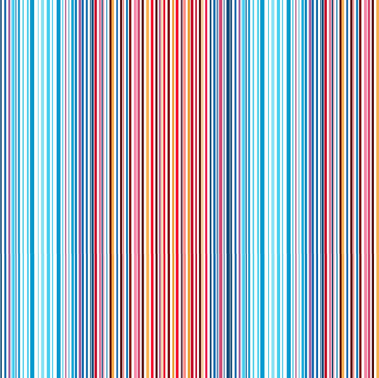 Preorder - Clothworks - Help Is On The Way ! - Digital Stripe - Y5019-55 Multi Color - Ships October 2026