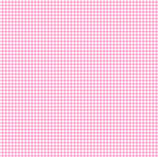 Clothworks - Susybee - Gingham Check in Pink - SB20268-520 Pink