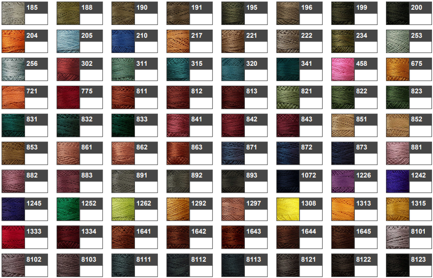 Valdani Perle Cotton Threads - 300m Spool - Choose Color!