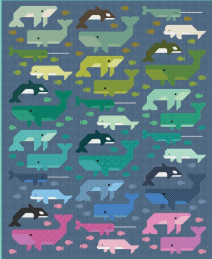 Whale Watching Quilt Pattern By Elizabeth Hartman and Kit Option