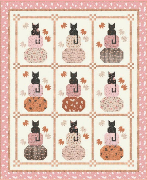 Just Kitten Around Quilt Pattern By Wendy Sheppard and Kit Option