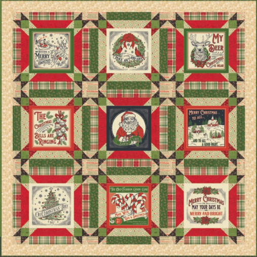 Peace and Joy Quilt Pattern By Stacy Iest Hsu and Holiday Cheer Fabric Kit Option