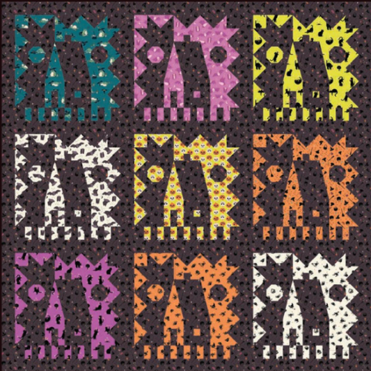 Day and Night Quilt Pattern By Taralee Quiltery and Freaky Familiars Fabric Kit Option