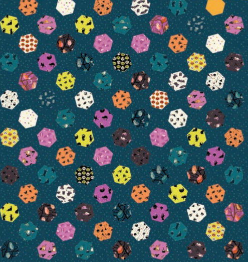 Dancing Hexies Quilt Pattern By Sew Mariana and Freaky Familiars Kit Option