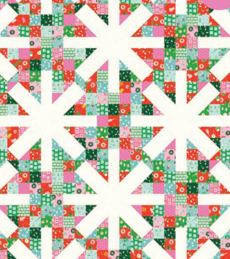Asterisks Quilt Pattern By Modern Handcraft and Merry Happy Kit Option