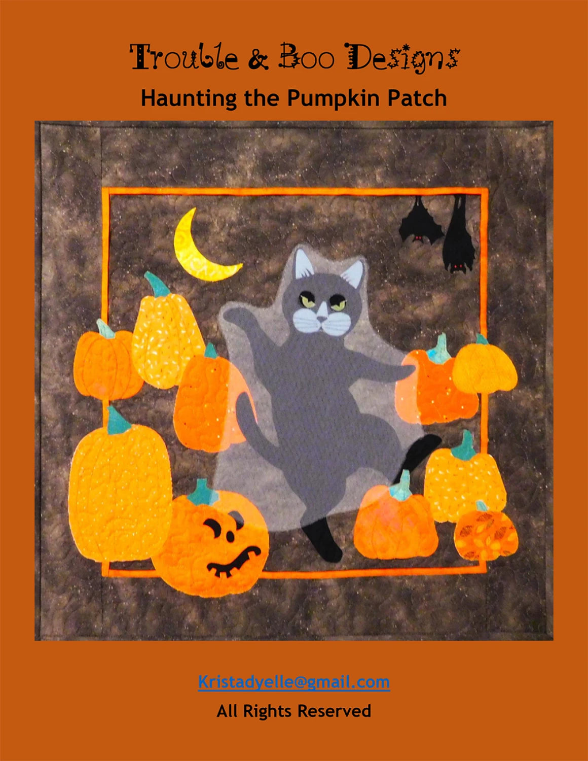 Haunting the Pumpkin Patch Quilt Pattern By Trouble and Boo Designs