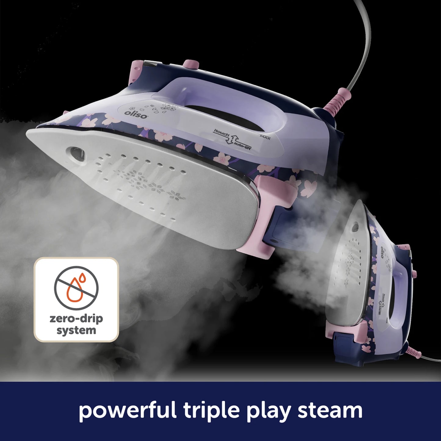 Oliso TG1600 Pro Plus Iron - Yaya Han Cherry Blossom Edition