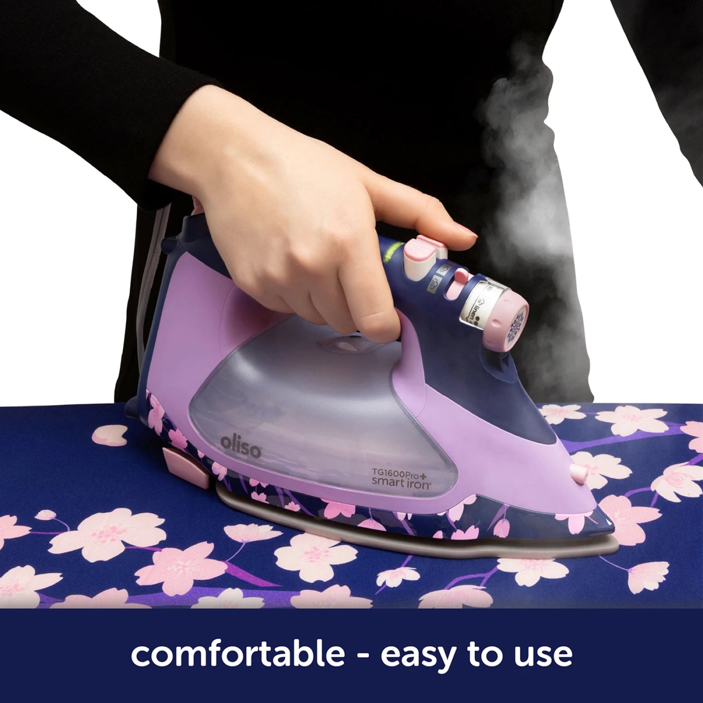 Oliso TG1600 Pro Plus Iron - Yaya Han Cherry Blossom Edition