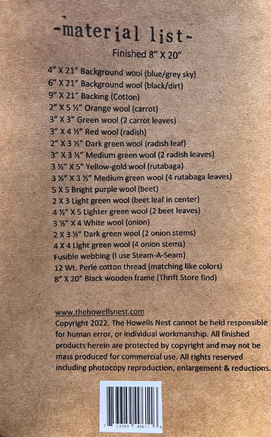 Veggie Patch Pattern By Howells Nest