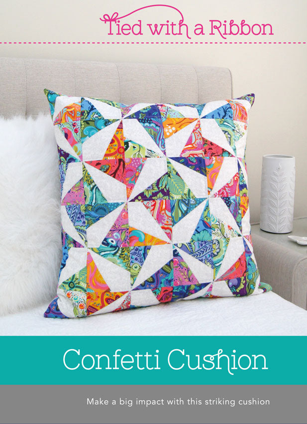 Confetti Cushion Pattern By Tied with a Ribbon