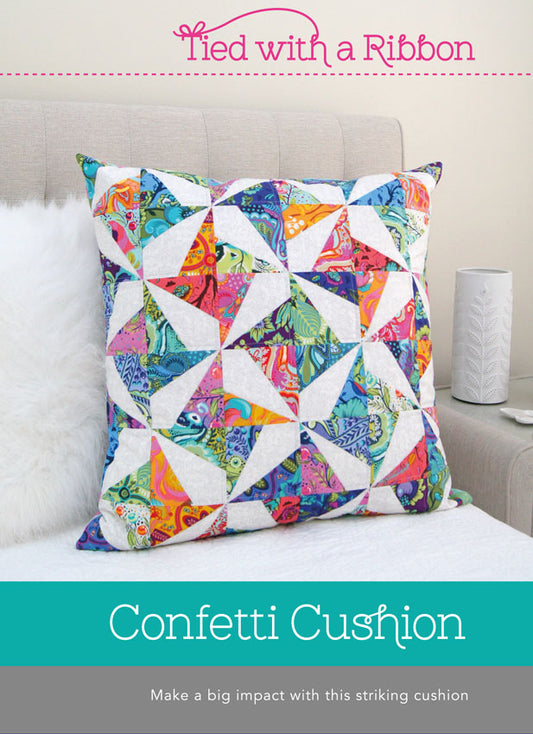 Confetti Cushion Pattern By Tied with a Ribbon