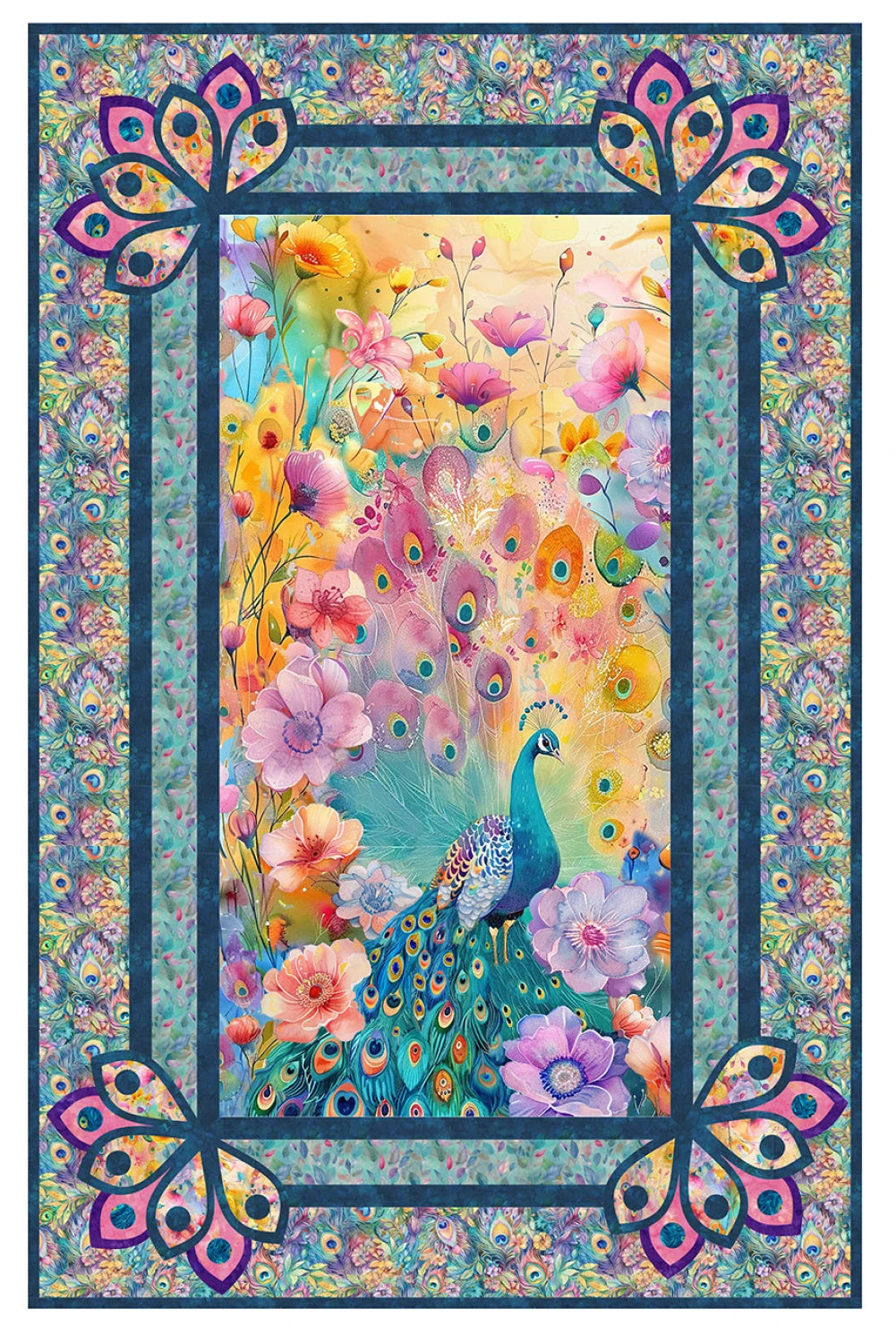 Fanciful Feathers Quilt Pattern By Tourmaline and Thyme