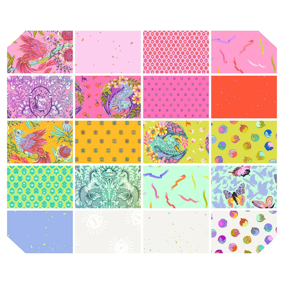 FreeSpirit - Tula Pink - Legendary - 2.5" Squares Charm Pack Factory Pre-Cut Fabric